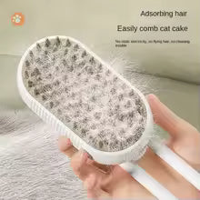 Cat and Dog Brush Steamer Electric Spray Cat Hair Brush 3 in 1 Steamer Brush for Dogs and Cats
